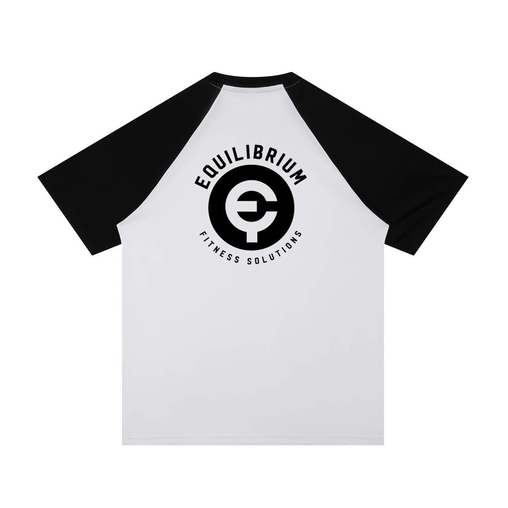 Contrast Raglan Sleeve Mesh T-Shirt