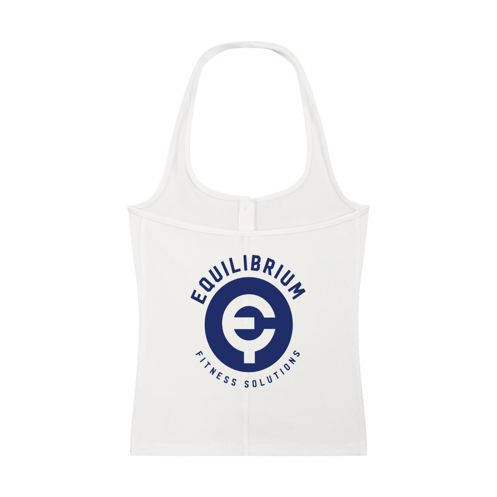 Women's Ribbed Henley Tank Top